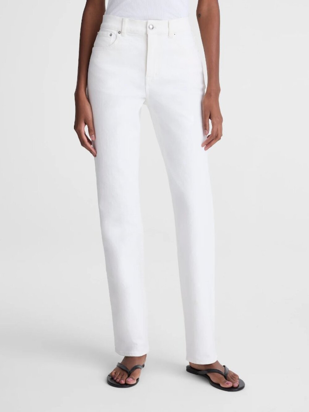 NWT!!! Madewell The Longline Straight Jean in Tile White - 29